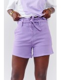 Pantaloni scurți din denim violet 66000 - Magazin online - Boutique